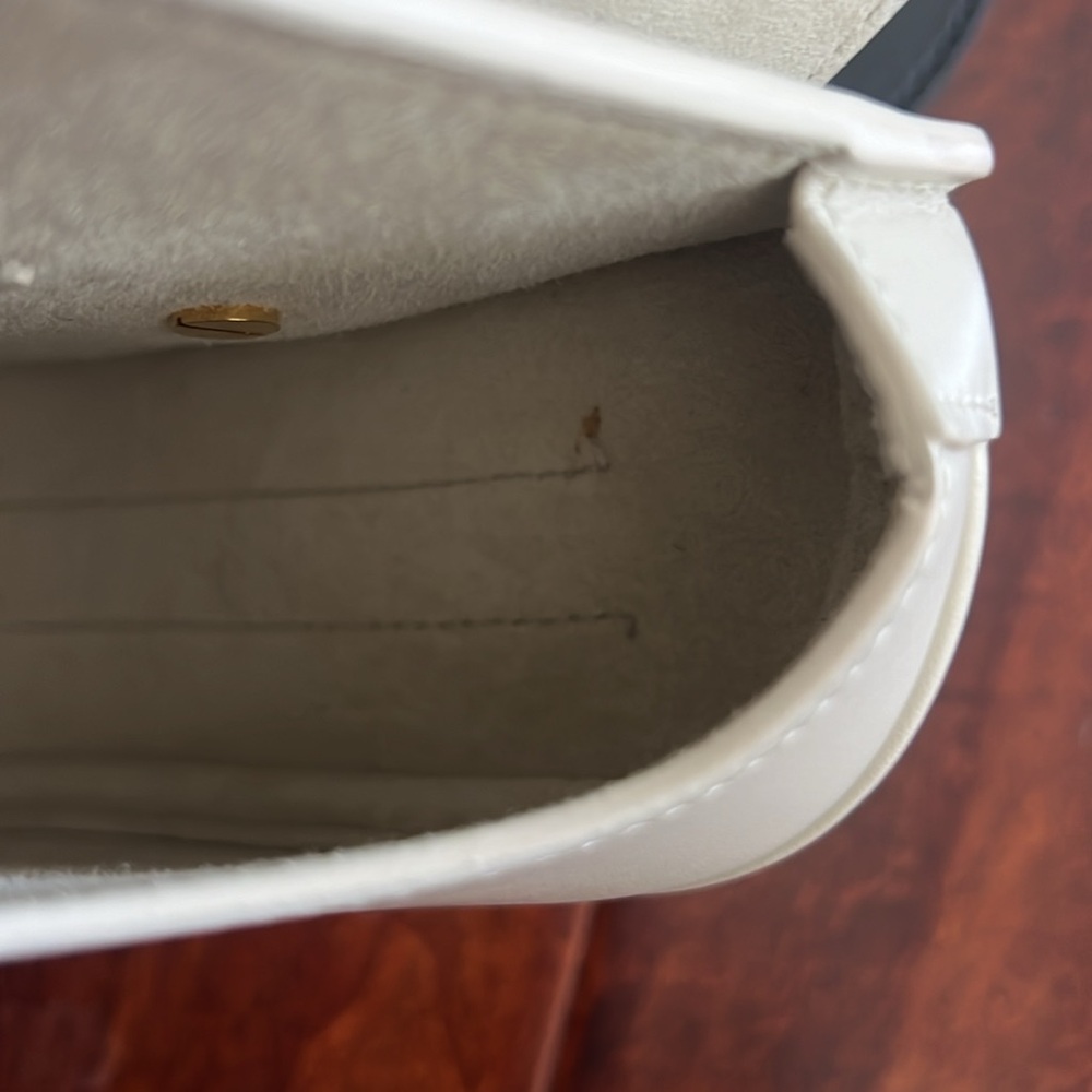 Dior White Leather Crossbody Bag with Gold Hardware - Picture 15 of 16